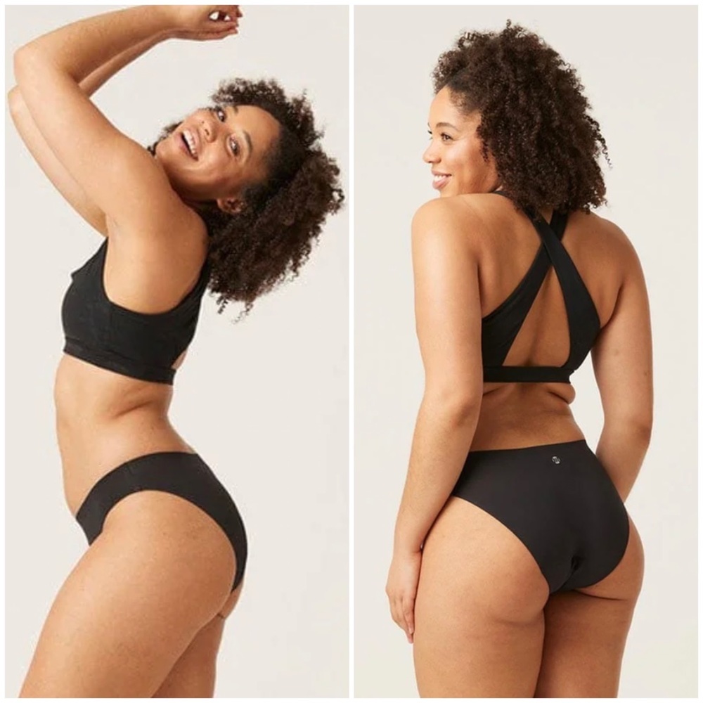 Modibodi Seamfree Bikini in Black (Moderare-Heavy)